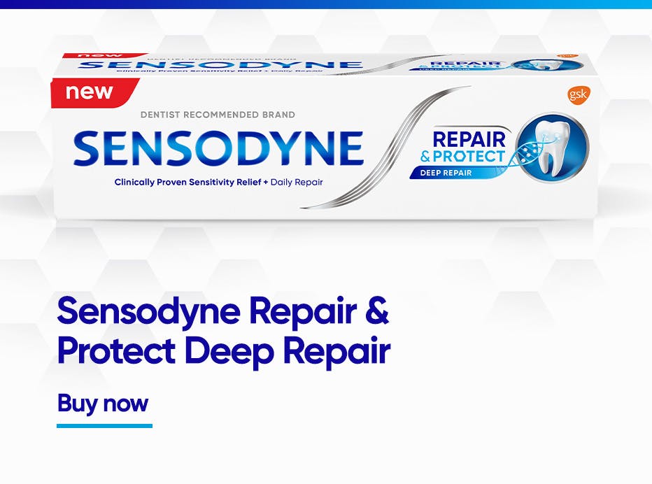 Sensodyne repair and protect deep clean mint toothpaste