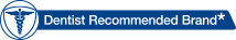 Dentist recommended brand logo Dentist recommended brand