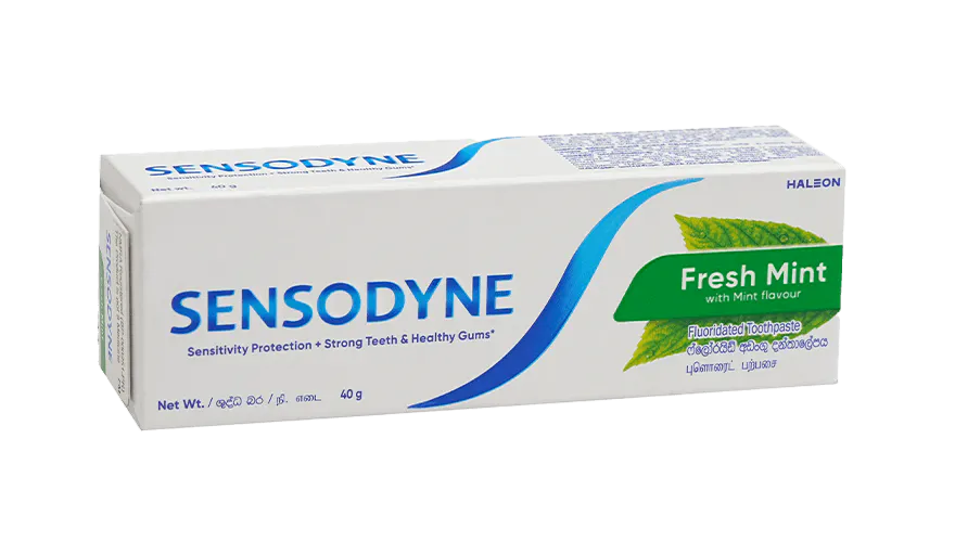 Sensodyne Fresh mint package