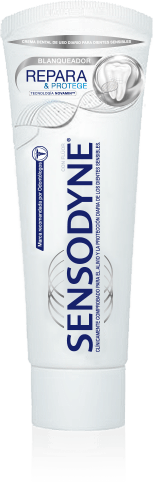 ¿Cómo te ayuda Sensodyne a tratar los dientes sensibles? pasta dental repara y protege marca Sensodyne gsk