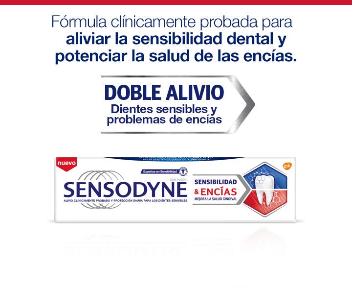 Le dentifrice Sensodyne soulage vos genvices