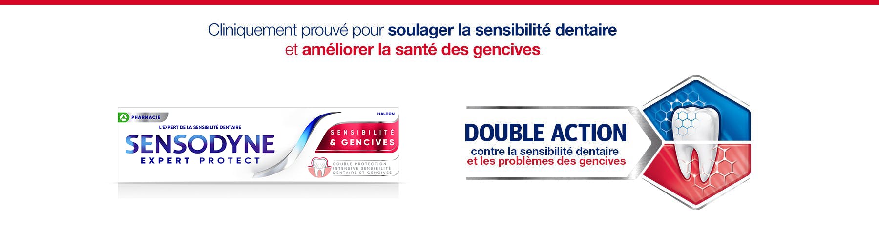 Le dentifrice Sensodyne soulage vos genvices