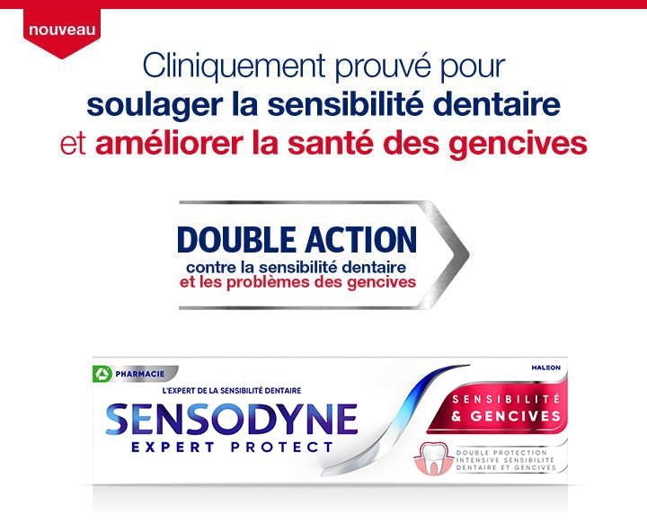 Le dentifrice Sensodyne soulage vos genvices