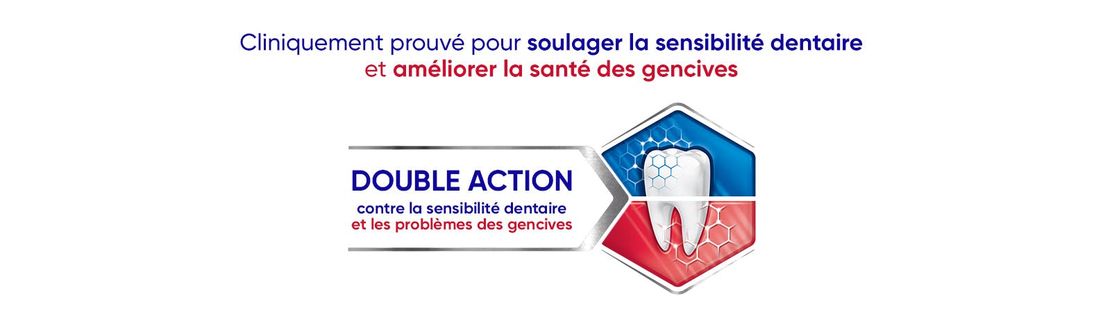 Dentifrice Sensodyne pour soulager les dents sensibles et les gencives douloureuses