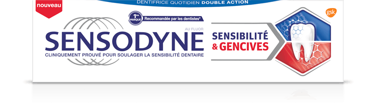 Soulager votre gencives douloureuses ou qui saignent ainsi que vos douleurs dentaires vec Sensodyne