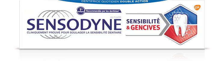 Soulager votre gencives douloureuses ou qui saignent ainsi que vos douleurs dentaires vec Sensodyne