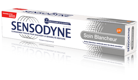 Dentifrice Sensodyne Soin Blancheur Sensodyne Soin Blancheur pour soulager la sensibilité dentaire et retrouver la blancheur naturelle de vos dents