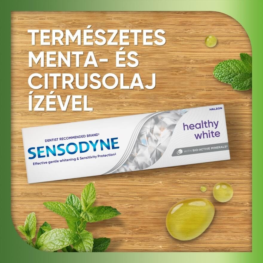 Természetes menta és citrusolaj ízével
