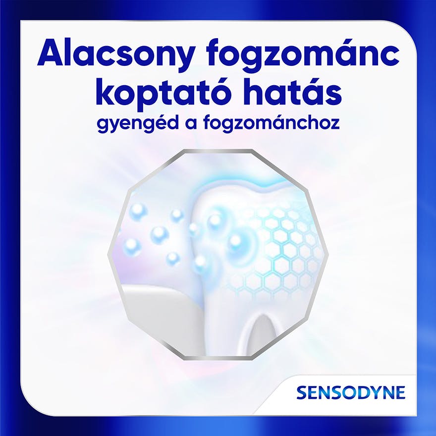 Alacsony fogzománc koptató hatás gyengéd a fogzománchoz