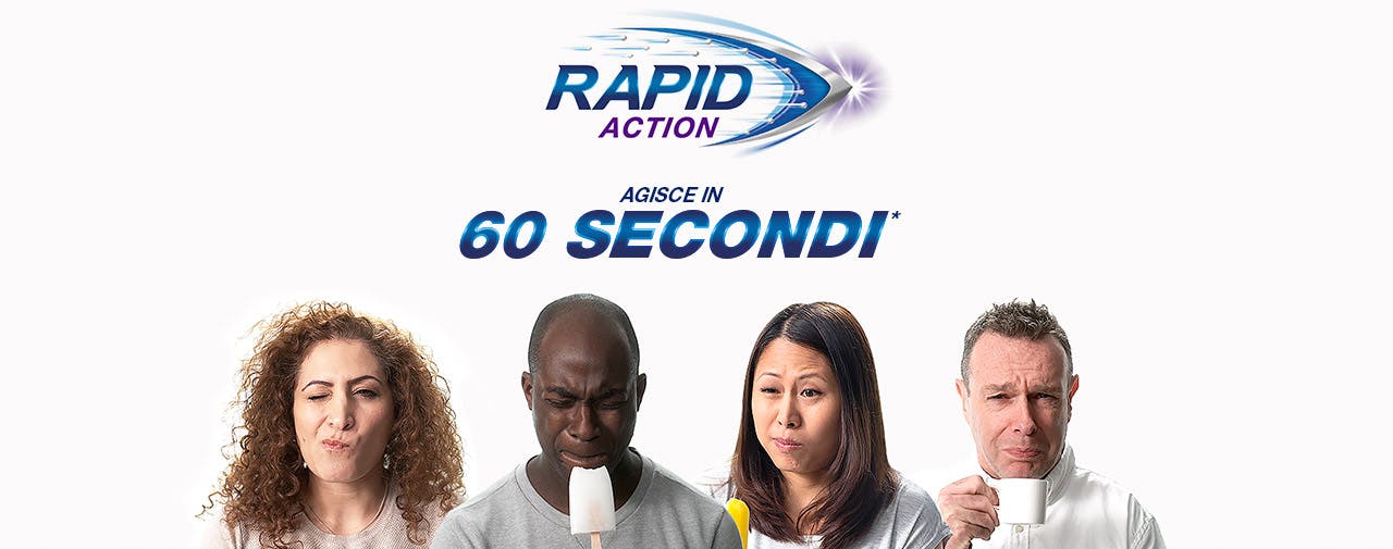 Sensodyne Rapid Action agisce in 60 secondi 