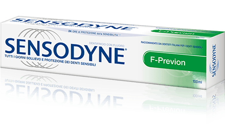 Dentifricio F-Previon allevia le fitte dei denti sensibili Dentifricio F-Previon allevia le fitte dei denti sensibili