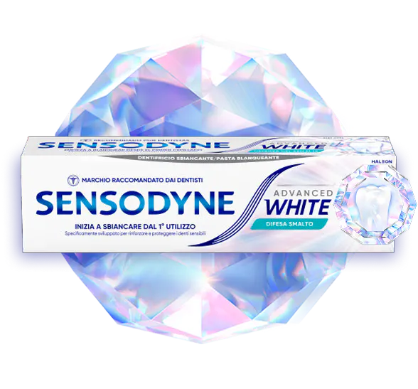 Sensodyne Advance White on crystal