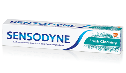 Dentifricio Fresh Cleaning protezione sensibilita' dentale alito fresco Dentifricio Sensodyne® | Fresh Cleaning