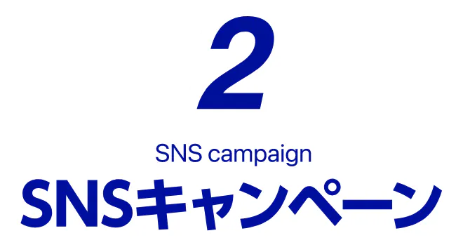 2 SNS campaign SNSキャンペーン