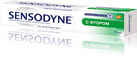 Sensodyne® тіс пастасы|Фторы бар Sensodyne® тіс пастасы|Фторы бар