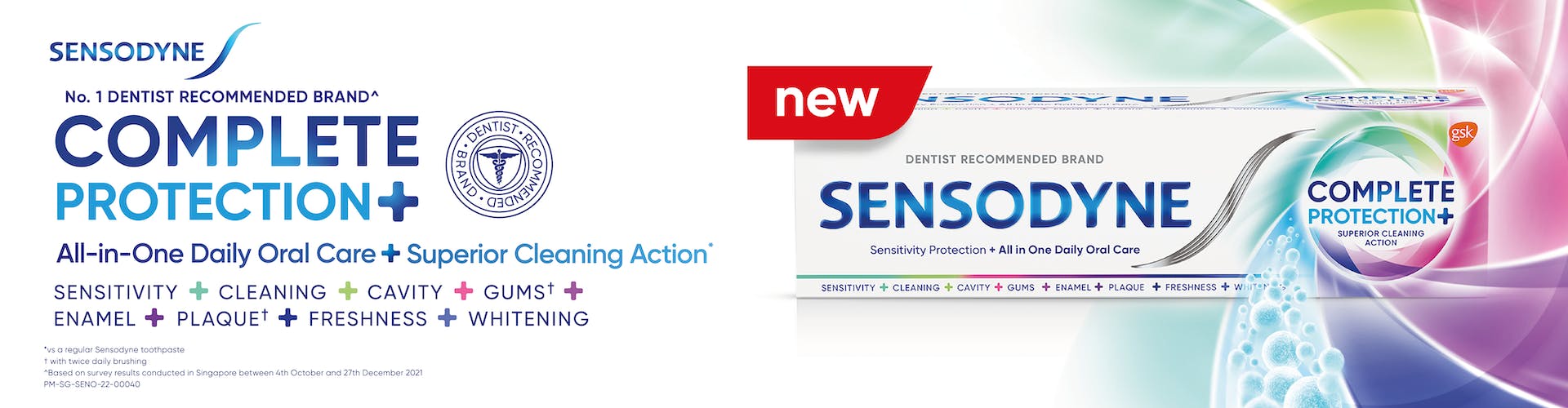 GSK Sensodyne Olympia Complete Protection banner