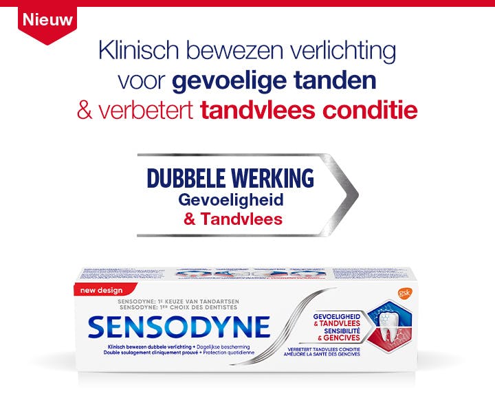 Le dentifrice Sensodyne soulage vos genvices