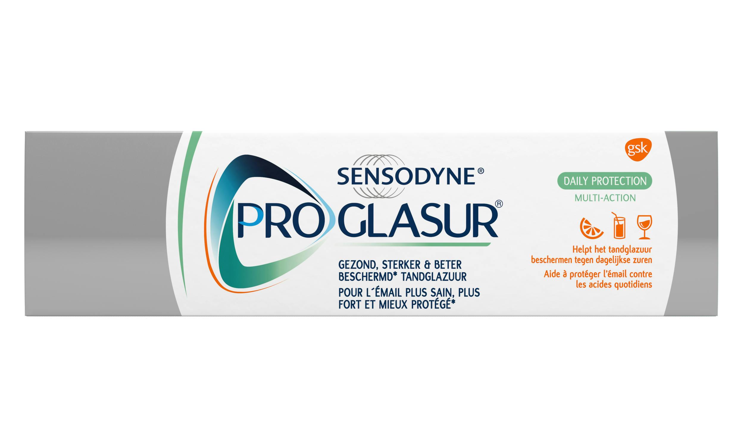 Fluoride tandpasta van Proglasur helpt tanderosie voorkomen