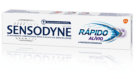 Sensodyne®  | Creme dental Rápido Alívio