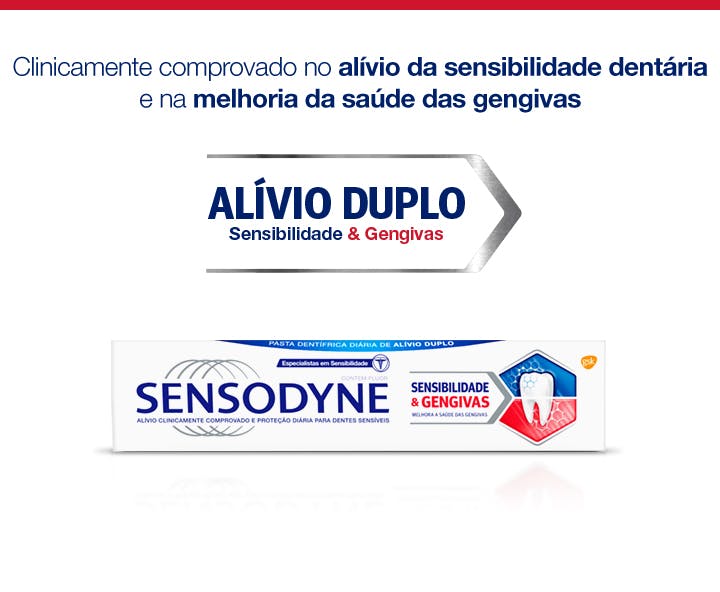 Le dentifrice Sensodyne soulage vos genvices