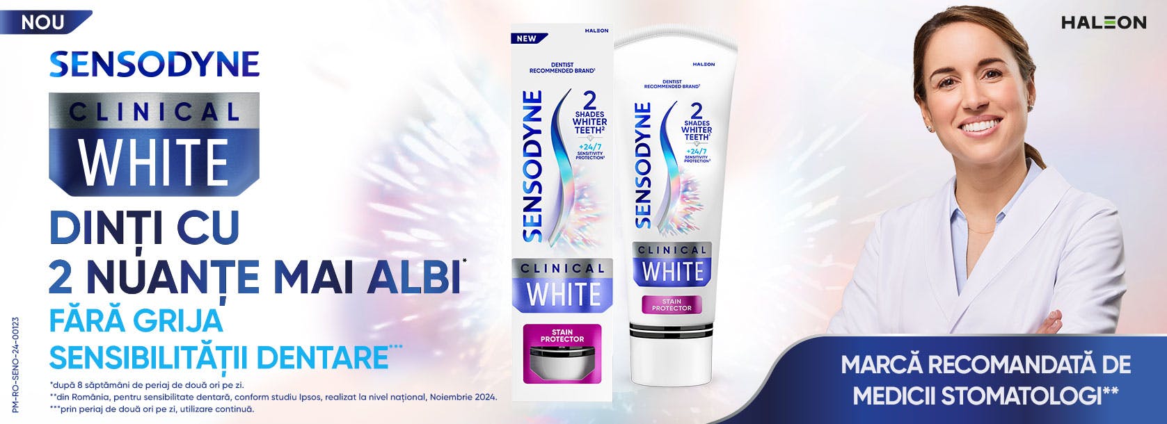 Pasta de dinti sensodyne clinical white