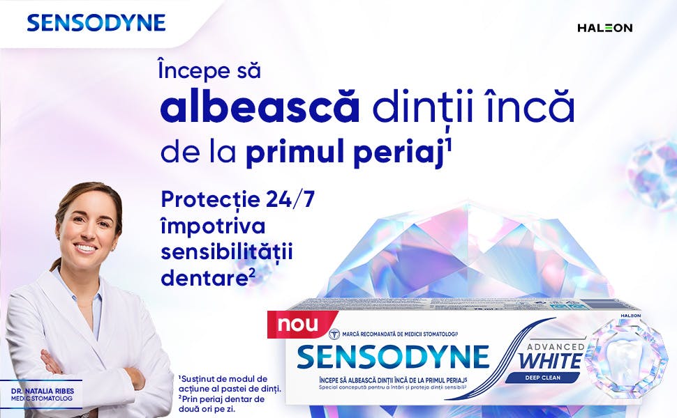 Noul Sensodyne Advanced White