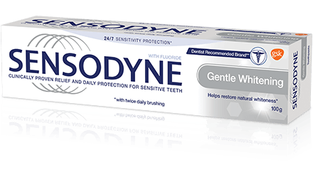 Kem đánh răng Gentle Whitening - Làm trắng răng tự nhiên Sensodyne | Kem đánh răng Gentle Whitening - Làm trắng răng tự nhiên
