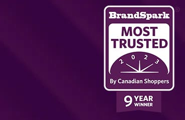 BrandSpark Icon | Most Trusted by Canadian Shoppers 3 Year Winner