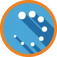 Spiral of dots icon