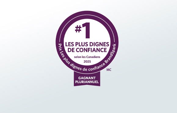Symbole BrandSpark | Les plus dignes de confiance selon les consommateurs canadiens
