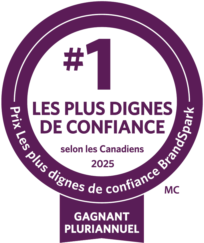 Symbole BrandSpark | Les plus dignes de confiance selon les consommateurs canadiens