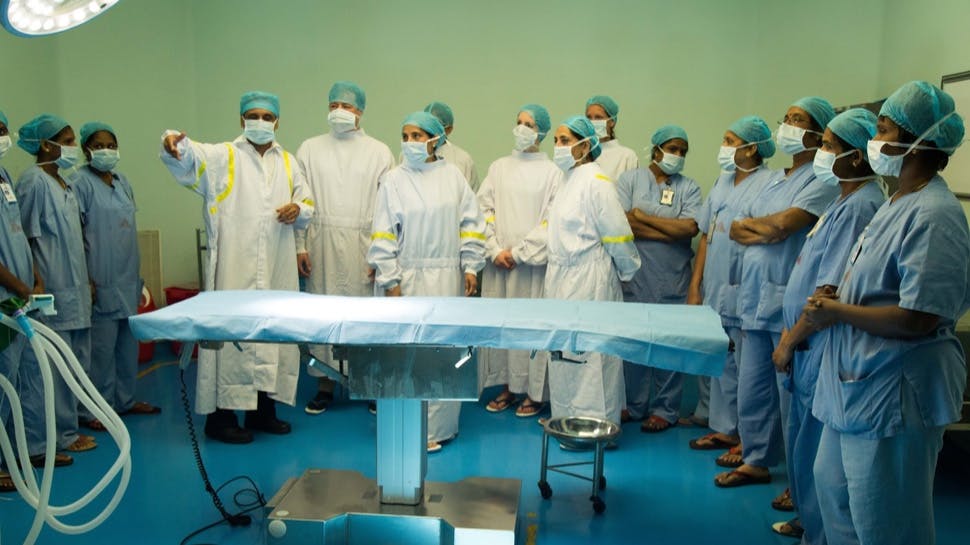 A medical team A medical team
