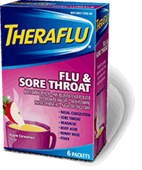 Theraflu® Flu & Sore Throat Hot Liquid Powder
