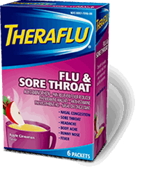 Theraflu® Flu & Sore Throat Hot Liquid Powder Theraflu® Flu & Sore Throat Hot Liquid Powder