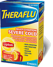 Theraflu® Multi-Symptom Severe Cold With Lipton® Flavors Hot Liquid Powder Theraflu® Multi-Symptom Severe Cold With Lipton® Flavors Hot Liquid Powder