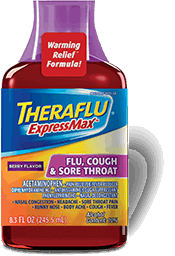 Theraflu® ExpressMax® Flu, Cough & Sore Throat Syrup