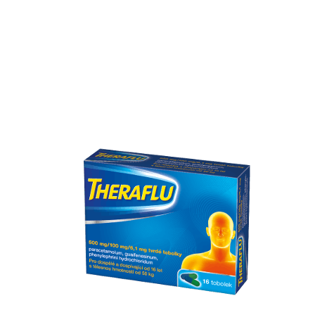Theraflu krabičky Theraflu krabičky