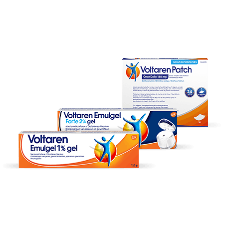 Pack shot des produits Voltaren