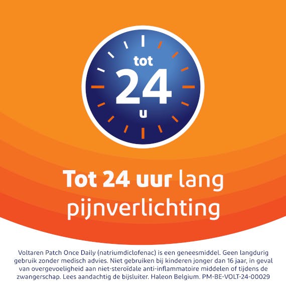 24 uur lang pijnverlichting