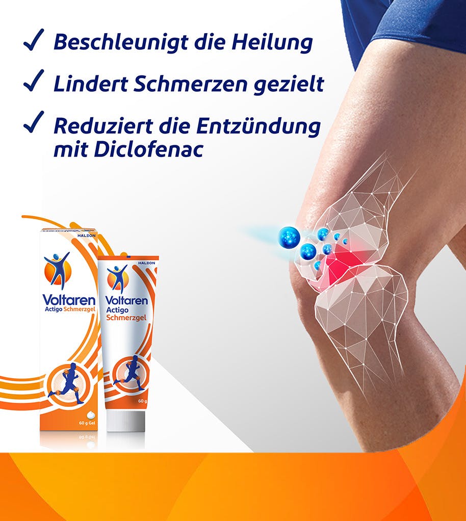 Wie wirkt Voltaren  Actigo Schmerzgel 