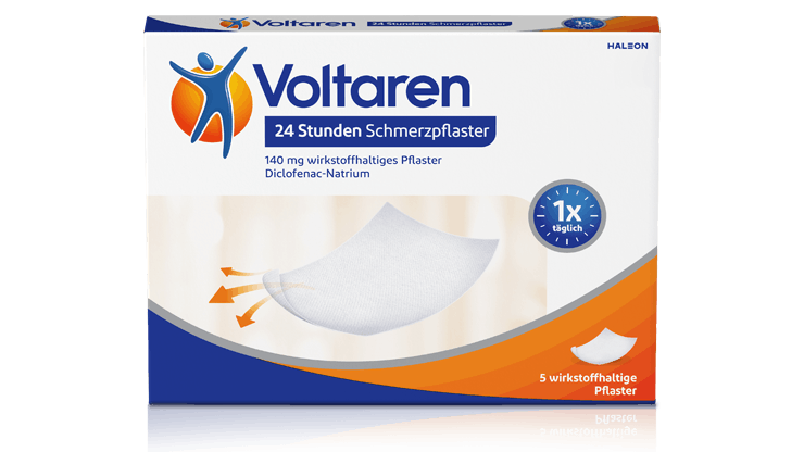 Packungsabbildung Voltaren24 Stunden Schmerzpflaster