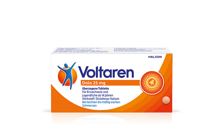 Voltaren Dolo Schmerztabletten Packungsabbildung