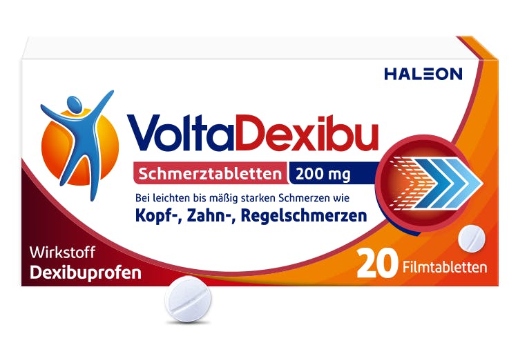 VoltaDexibu Schmerztabletten