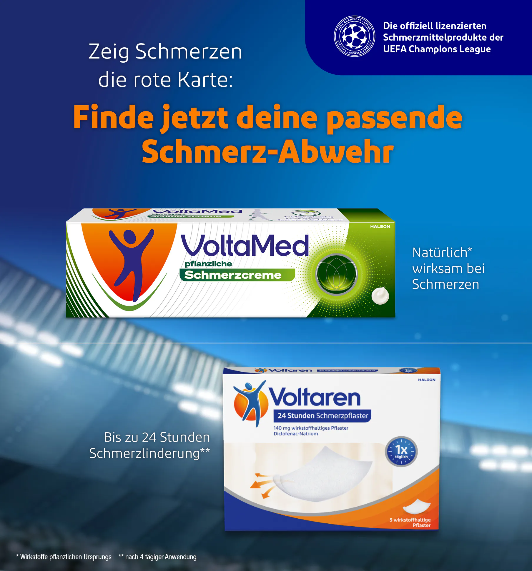 VoltaMed und Voltaren Schmerzpflaster