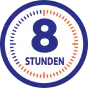 Icon für Tiefenwärme des VoltaHeat Wärmepflasters mit einer Wärmedauer von bis zu 8 Stunden.
