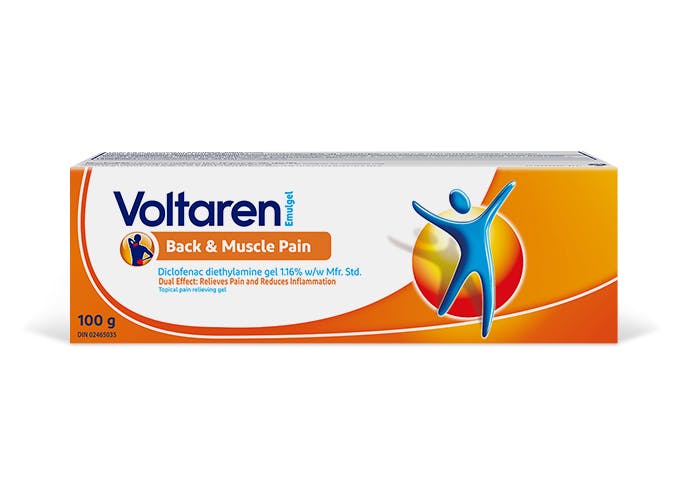Voltaren Back & Muscle Pain Relief 1.16% Diclofenac Gel with No Mess Applicator packshot