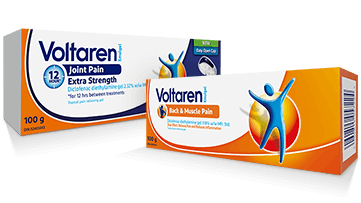 Voltaren Pain Relief 1.16% Gel and Voltaren back pain joint pain and inflammation relief 2.32% Diclofenac gel