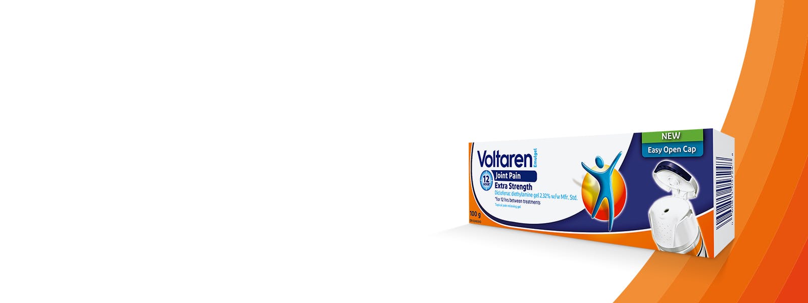 Voltaren 2.32% Diclofenac Gel for joint and back pain relief product