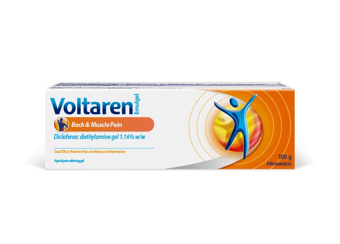 Voltaren Back & Muscle Pain Relief 1.16% Diclofenac Gel packshot