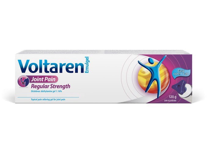 Voltaren Joint Pain Relief Regular Strength 1.16% Diclofenac Gel packshot